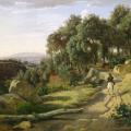 J-B. Corot. Une vue près de Volterra (1838)