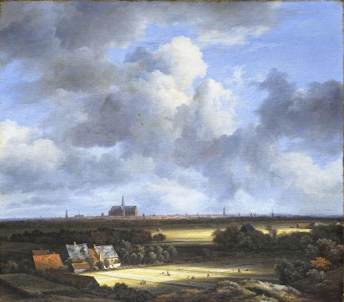 Jacob Van Ruisdael. Vue de Haarlem avec herberies (1670-75)