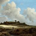 Jacob van Ruisdael. Vue de champs de blé et ville lointaine (v. 1670)