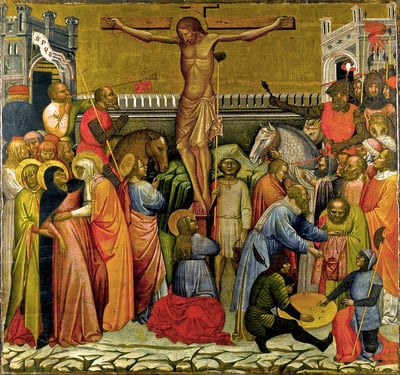 Jacobello del Fiore. Crucifixion (1395-1400)