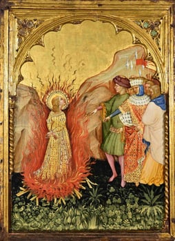 Jacobello del Fiore. Le martyre de Sainte Lucie (v. 1410)