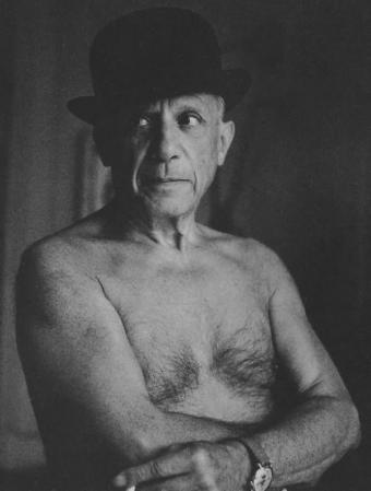 Jacques-Henri-Lartigue. Pablo Picasso, Cannes (1955)