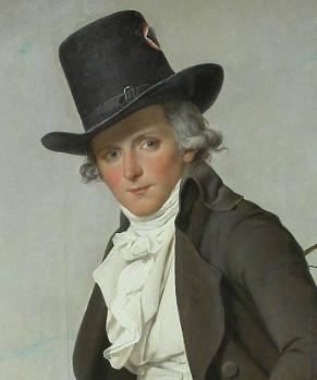 Jacques-Louis David. Portrait de Pierre Sériziat, détail