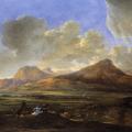 Jan Asselijn. Paysage de montagne avec des bergers (1648-50)