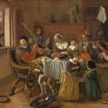 Jan Steen. La joyeuse famille (1668)