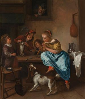 Jan Steen. La leçon de danse (1660-79)