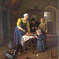 Jan Steen. Une famille paysanne à l’heure du repas (v. 1665)