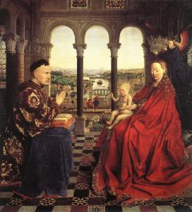 Jan Van Eyck. La Vierge du Chancelier Rolin (1435)