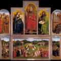Jan Van Eyck. Le retable de L'Adoration de l'Agneau mystique, ouvert (1432)