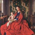 Jan Van Eyck. Vierge à l'enfant lisant (1433)