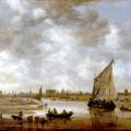 Jan van Goyen. Vue de Leyde (1650)