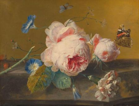 Jan van Huysum. Nature morte aux fleurs (v. 1724)