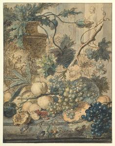 Jan van Huysum. Nature morte aux fruits (18e s.)