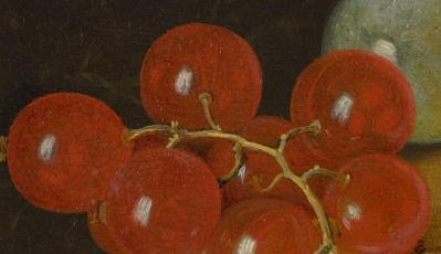 Jan van Huysum. Nature morte aux fruits, détail (v. 1724)