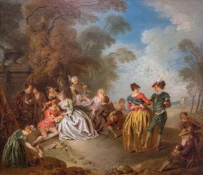 Jean-Baptiste Pater. Le Repos dans le parc (v. 1728)