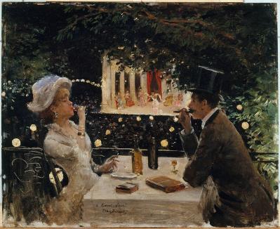 Jean Béraud. Dîner aux Ambassadeurs (v. 1880)