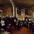 Jean Béraud. La salle de rédaction (1889)