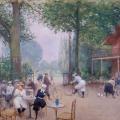 Jean Béraud. Le Chalet du Cycle au bois de Boulogne (v. 1900)