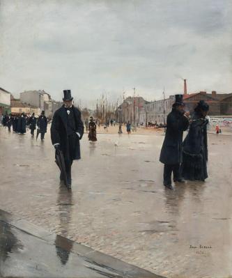 Jean Béraud. Le Retour de l'enterrement (1876)