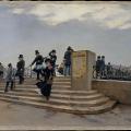 Jean Béraud. Une journée venteuse sur le Pont des Arts (1880-81)