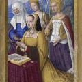 Jean Bourdichon. Anne de Bretagne et trois saintes (1503-08)