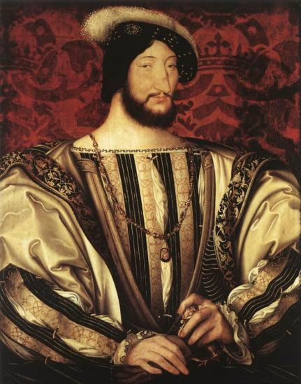 Jean Clouet. Portrait de François Ier (1525-30)