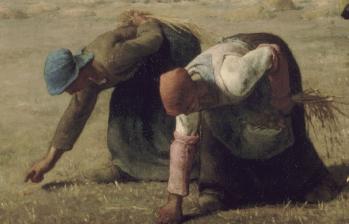 Jean-François Millet. Des glaneuses, détail