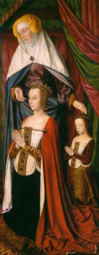 Jean Hey. Triptyque de Moulins, aile droite (1500-01)