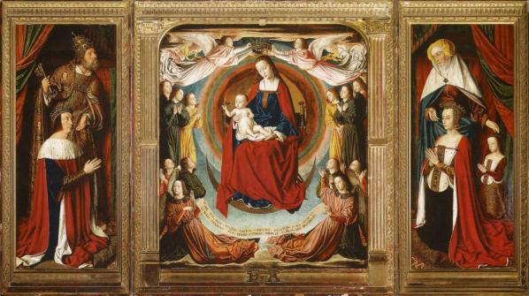 Jean Hey. Triptyque de Moulins, ouvert (1500-01)