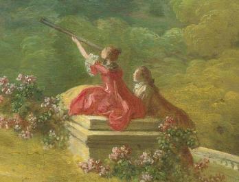 Jean-Honoré Fragonard. La balançoire, détail