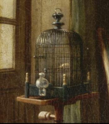 Jean-Siméon Chardin. La serinette, détail
