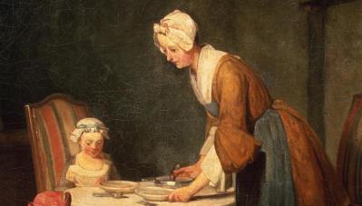 Jean Siméon Chardin. Le Bénédicité-Ermitage, détail