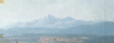 Jean Victor Bertin. Vue de Tivoli, détail