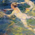 Joaquín Sorolla. Nageurs, Jávea (1905)