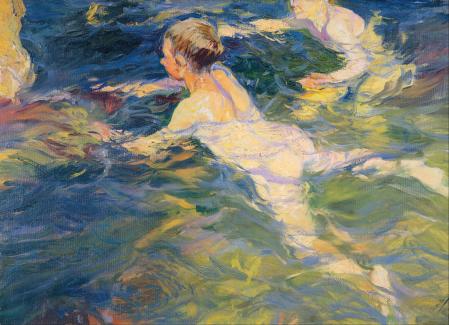 Joaquín Sorolla. Nageurs, Jávea (1905)