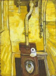 John Bratby. Les toilettes (1955)