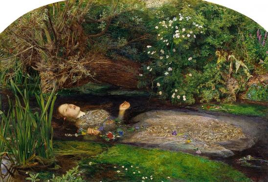 John Everett Millais. Ophelia (1851-52)