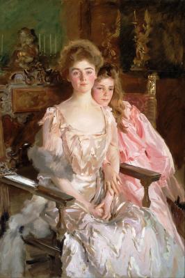 John Singer Sargent. Mme Fiske Warren (Gretchen Osgood) et sa fille Rachel (1903)