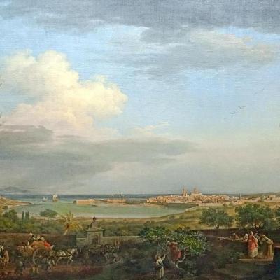 Joseph Vernet. Le Port d'Antibes en Provence, vu du côté de la terre (1756)