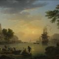 Joseph Vernet. Paysage au coucher du soleil (1773)