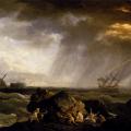 Joseph Vernet. Paysage marin, la tempête (1735-40)