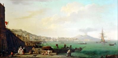 Joseph Vernet. Vue de Naples avec le Vésuve (1748)