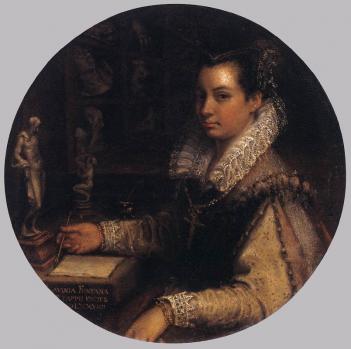 Lavinia Fontana. Autoportrait dans l’atelier (1579)