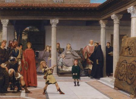 Lawrence Alma-Tadema. L’éducation des enfants de Clovis (1861)