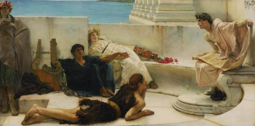 Lawrence Alma-Tadema. Une lecture d’Homère (1885)