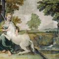 Le Dominiquin. La jeune fille à la licorne (v.1604-05)