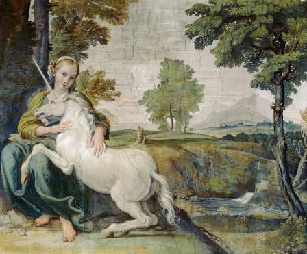 Le Dominiquin. La jeune fille à la licorne (v.1604-05)