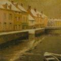 Le Sidaner. Canal à Bruges, hiver (1899)