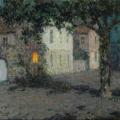 Henri Le Sidaner. Clair de lune sur une place à Cherbourg (v. 1934)