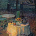 Le Sidaner. Le café du port, Le Croisic (1923)